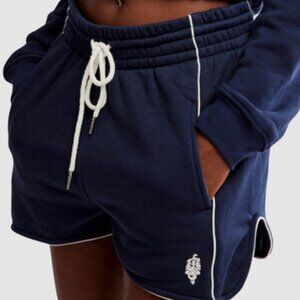 Free People FP Movement Seeing Double Midnight Navy Pullover Shorts L